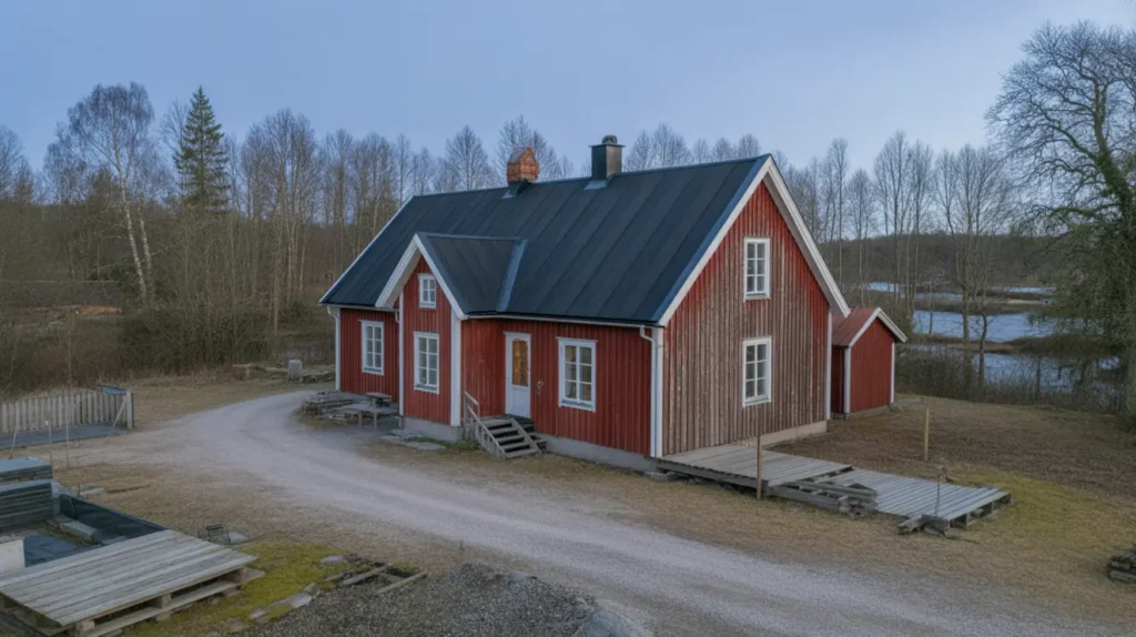 takrenovering med ny underlagspapp i kullem la n ttraby blekinge
