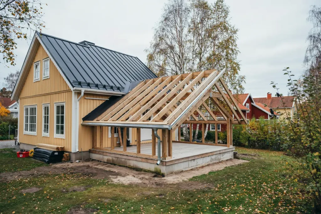 tak ver altan eller uterum material lutning och viktiga val f r ett h llbart resultat